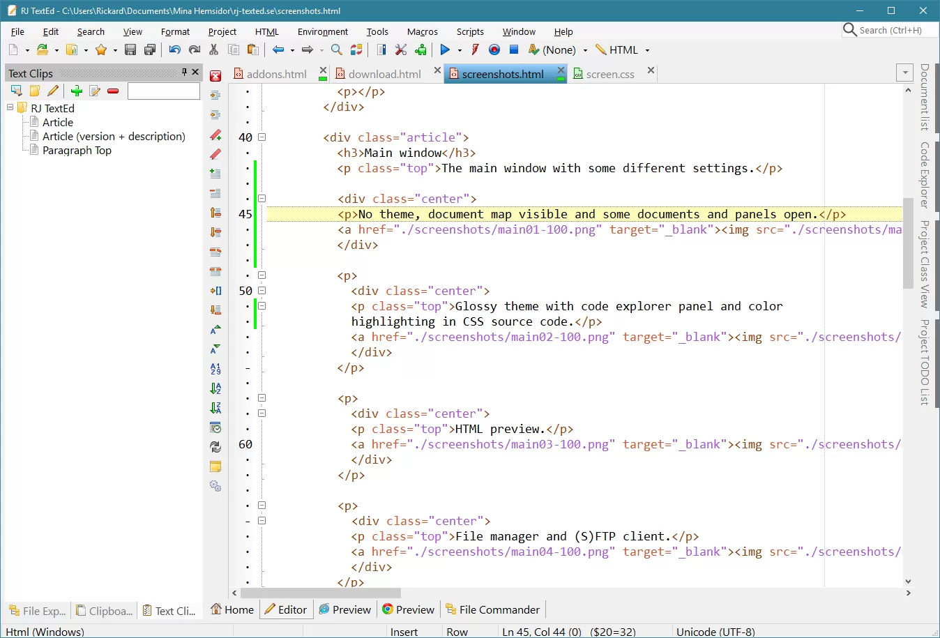多功能文本编辑器 RJ TextEd v16.45 官方版-系统达人