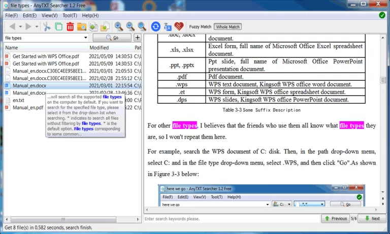 文档搜索工具 AnyTXT Searcher v1.3.2477 中文免费版