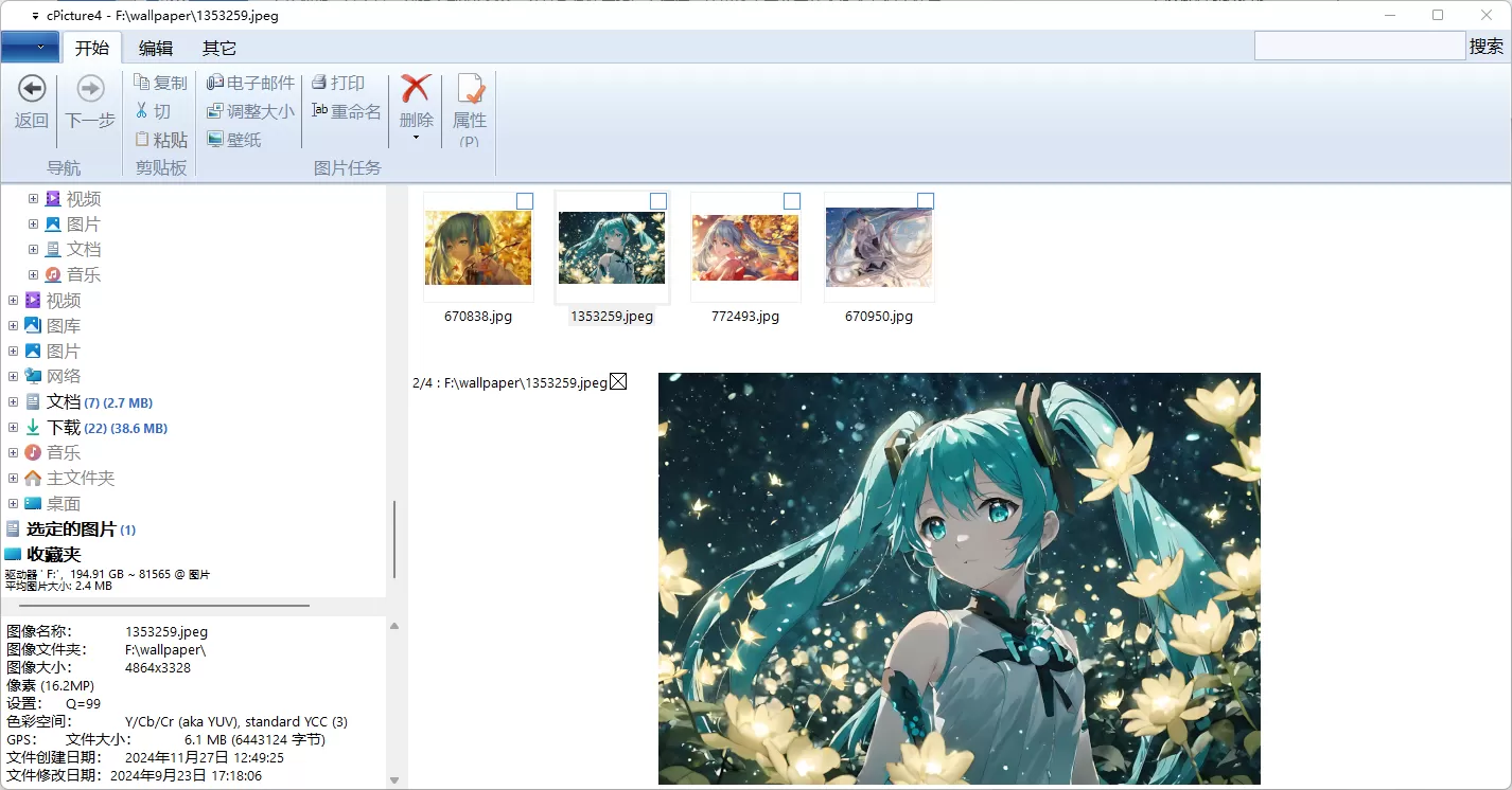图片管理软件cPicture v4.8 中文绿色版-系统达人