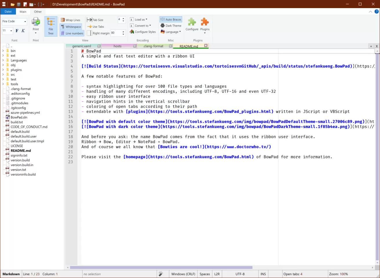 BowPad (文本编辑器) v2.9.6 单文件版