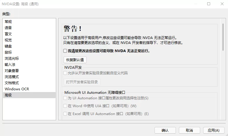 视觉桌面访问 NVDA v2025.3 中文便携版