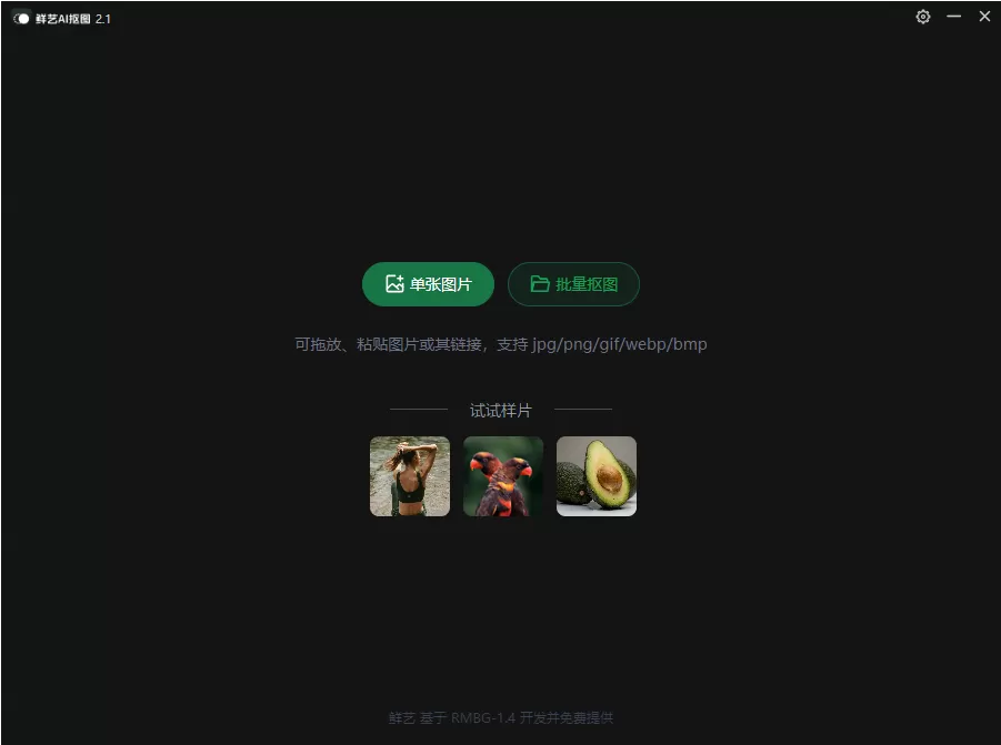 鲜艺AI抠图 v3.1 绿色版