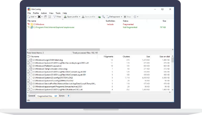 文件快捷整理、磁盘碎片整理 WinContig v5.0.3.2-系统达人