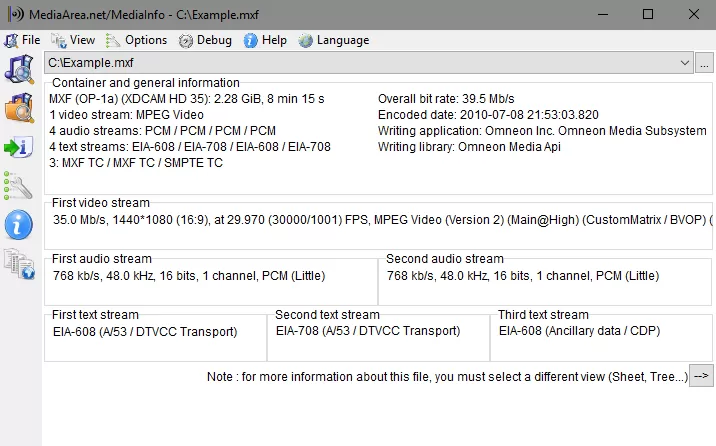 视频媒体信息检测工具 MediaInfo v25.09 中文便携版-系统达人