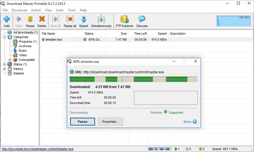 下载管理器 Download Master v7.2.2.1739-系统达人