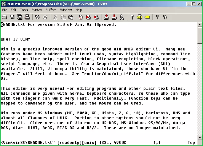 程序员的编辑器 Vim v9.1.1857 中文免费版-系统达人