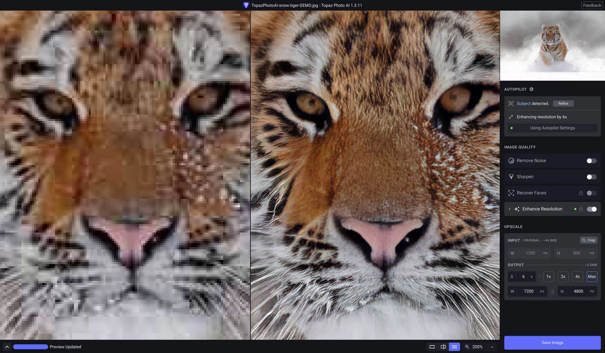 Topaz Photo AI中文破解版 v4.0.3 绿色便携版-系统达人