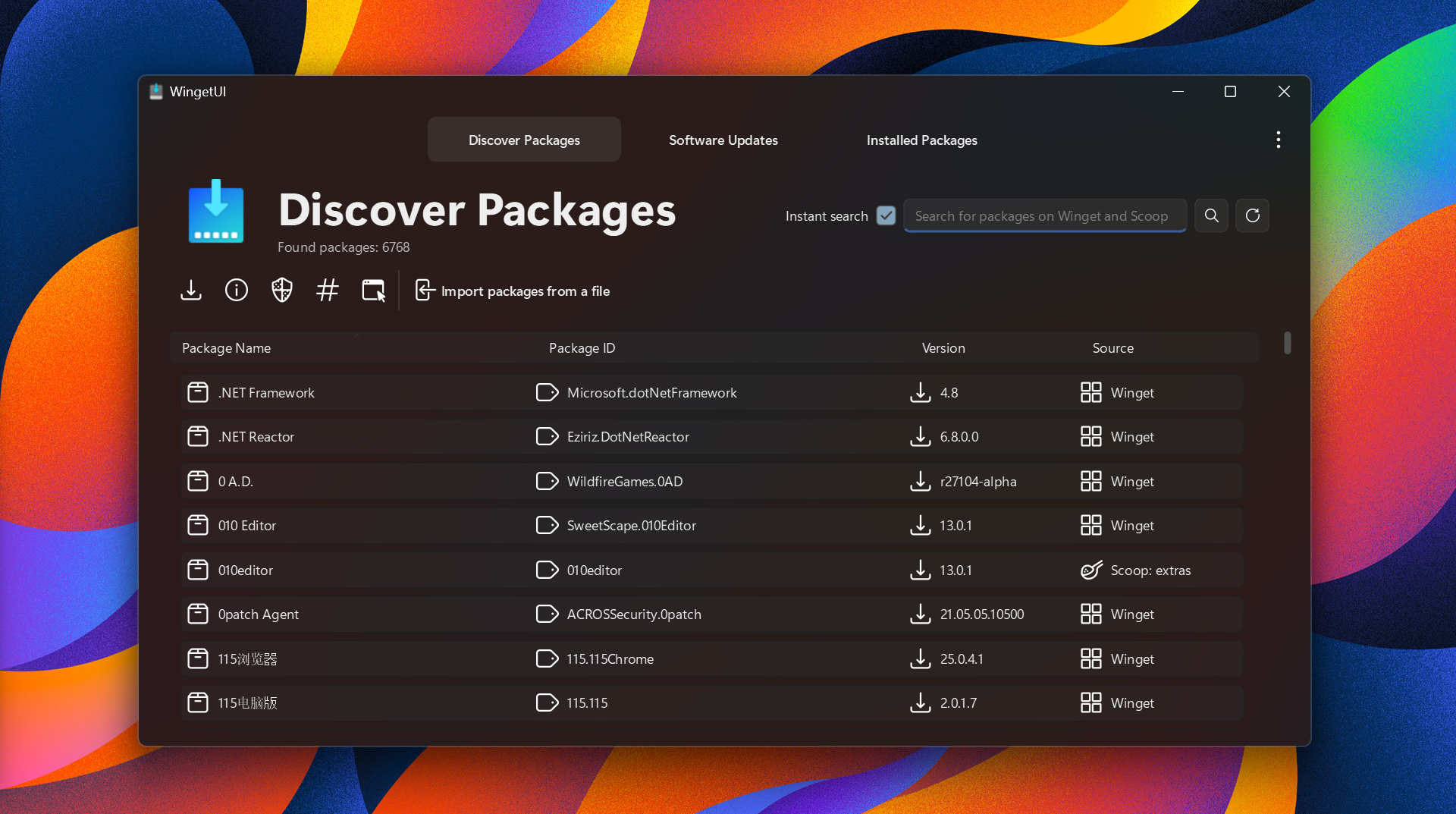 开源软件包管理器 UniGetUI v3.3.5 中文免费版