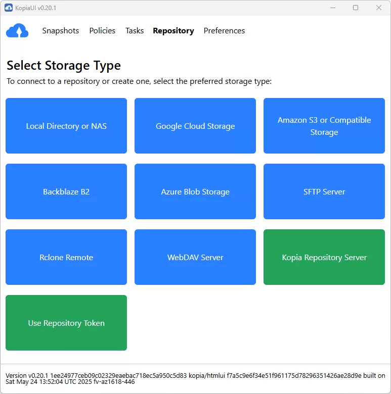 开源备份/恢复工具 Kopia v0.21.1 便携版