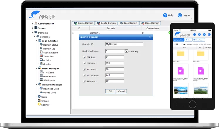 FTP服务器 Wing FTP Server v8.0.5 破解版-系统达人