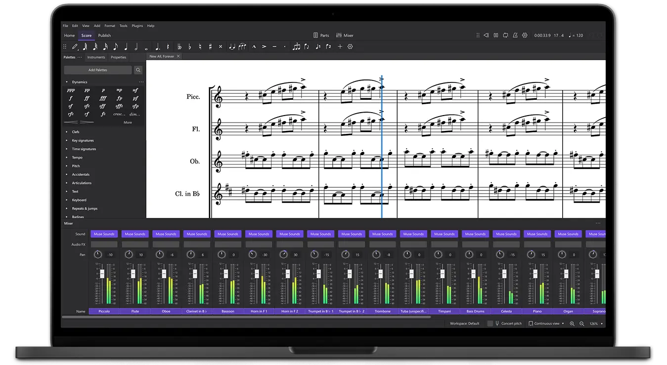 线谱打谱软件 MuseScore v4.6.2 中文多语免费版