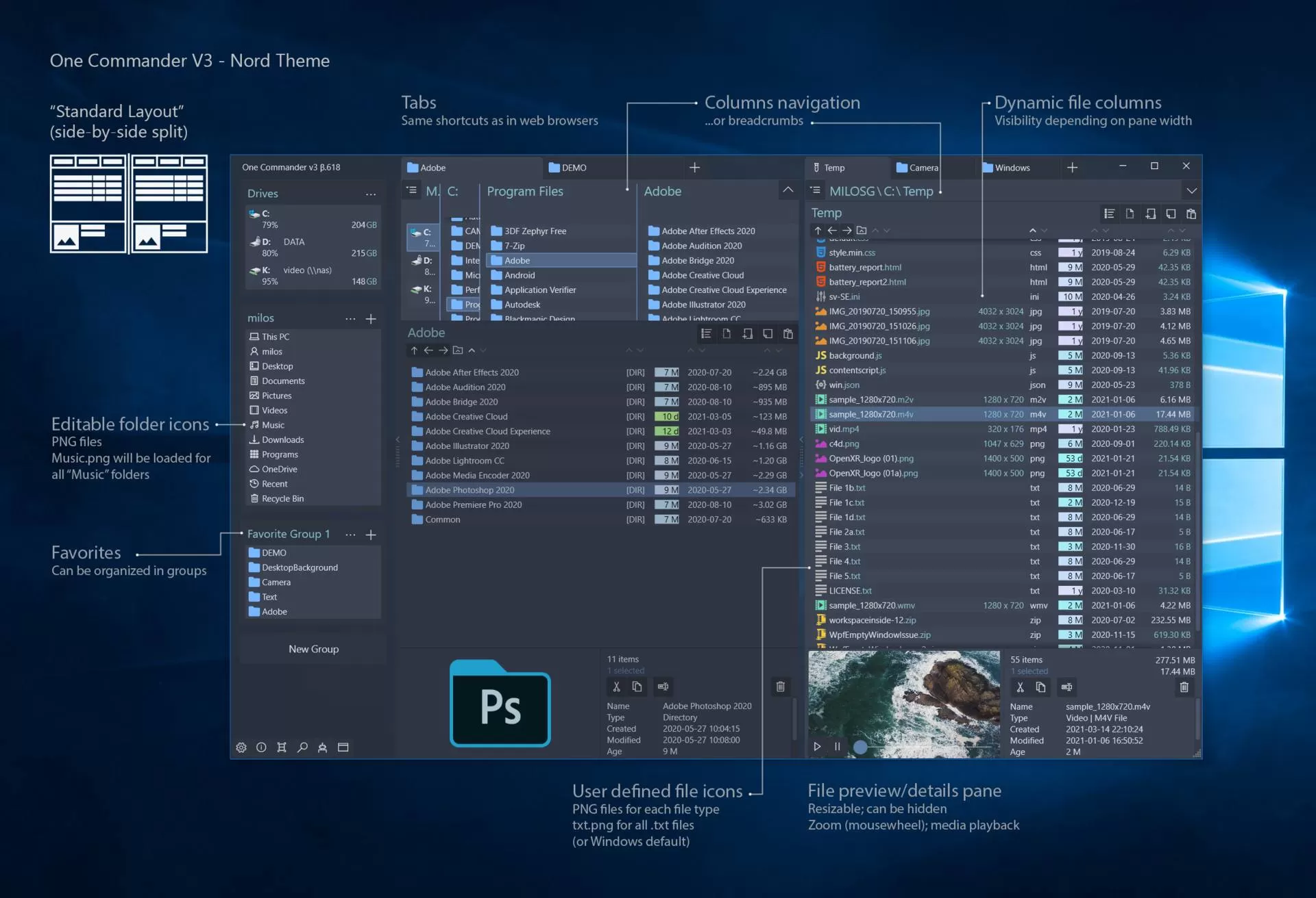 高颜值文件管理器 One Commander v3.102.0.0 中文版-系统达人
